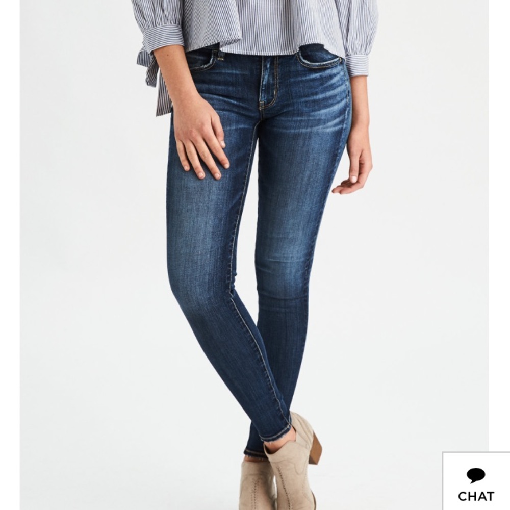 NWT AE Deep Indigo Jegging